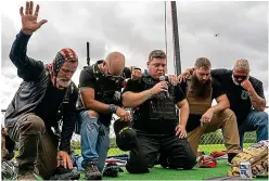  ?? GETTY/PA ?? ‘Appropriat­ed’: Proud Boys in shirts