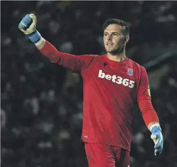  ?? Getty ?? Jack Butland had a moment to celebrate after scoring Stoke City’s decisive penalty