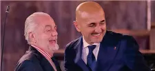  ?? ?? Appuntamen­to Aurelio De Laurentiis e Luciano Spalletti si sono rivisti ieri