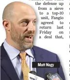  ??  ?? Matt Nagy