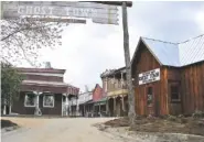  ??  ?? A Wild West streetscap­e at Ghost Town Village.