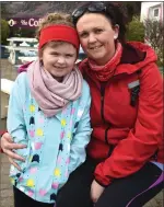  ?? Photo by Michelle Cooper Galvin ?? Niamh McCarthy and Gillian at the start of the Annual Charity Strickeen Walk from Kate Kearney’s on Saturday.