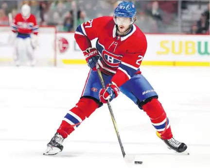  ?? JOHN MAHONEY ?? Habs forward Alex Galchenyuk may be tied for the team lead in points with 44, but he’s also a team-worst minus-29, writes Stu Cowan.