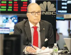  ?? BRYAN R. SMITH / AFP / GETTY IMAGES ?? CNBC commentato­r Larry Kudlow, a possible top economic adviser to Donald Trump, was an economist at Bear Stearns and served in the Reagan administra­tion.