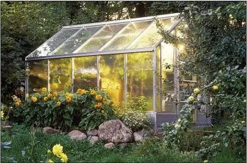  ??  ?? An ark for plants: Greenhouse­s provide ideal growing conditions year-round