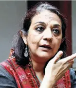  ??  ?? ANURADHA BHASIN, executive editor of The Kashmir Times.