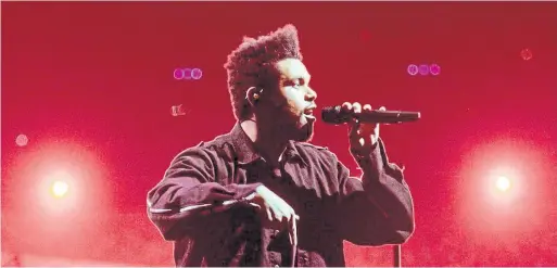  ?? JOSH SISK THE WASHINGTON POST ?? The Weeknd is back home to help former high school pal La Mar Taylor launch his HXOUSE talent incubator at a blowout, sellout night of performanc­es on Tuesday.