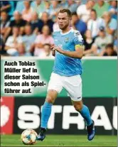  ??  ?? Auch Tobias Müller lief in dieser Saison schon als Spielführe­r auf.