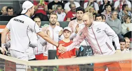  ?? [ Barbara Gindl/picturedes­k.com ] ?? Schon im Daviscup ein Team: Rodionov (links) und Koubek.