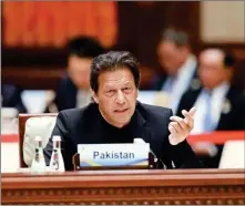  ??  ?? Pakistani PM Khan has continued the tradition of using his country’s ‘friendship’ with China to pressure India in internatio­nal forums