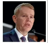  ?? ROBERT KITCHIN/STUFF ?? Covid response minister Chris Hipkins is removing the requiremen­t for permanent residents to be vaccinated to travel to New Zealand.