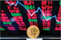  ??  ?? The cryptocurr­ency has recovered some lost ground recently, trading around $8,500 compared with a price of below $6,500 earlier this month. (AFP)