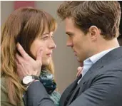  ?? UNIVERSAL PICTURES ?? Dakota Johnson and Jamie Dornan starred in 2015’s “Fifty Shades of Grey” and its sequels.