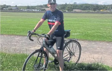  ??  ?? CYCLING: Donald Baddon welcomed the proposal to upgrade the coastal path.