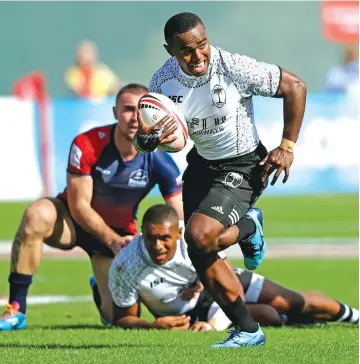  ?? Photo: Zimbio ?? Fiji Airways Fijian 7s winger Waisea Nacuqu is rated by Gareth Baber as one of the best finishers in the series.