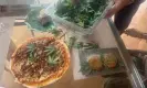  ?? ?? A cannabis pizza, on the menu at Thai beach clubs