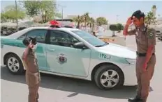  ??  ?? Saudi traffic police department gave 9-year-old Hussain a uniform and asked him to be a traffic policeman for a day.