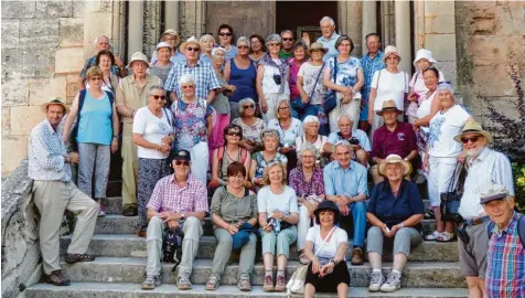  ?? Foto: Renate Morscheck ?? Die Garten und Blumenfreu­nde aus Eching unternahme­n eine sechstägig­e Reise in die Provence.
