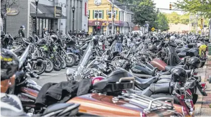  ?? BRIAN TAYLOR ?? Bikes of all shapes and sizes rolled into Kentville for the 2019 Devil’s Half Acre Motorcycle Rally. The 2023 edition will take place June 24 and 25.
