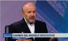  ?? ?? ALERTA.
Benjamín González Roaro, exsubsecre­tario de Educación Pública.