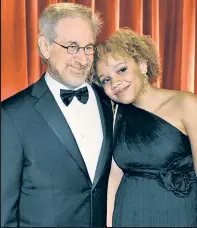  ??  ?? NEW ROLE: Director Steven Spielberg’s 23-yearold daughter, Mikaela (right, and above with her father at the 2009 Academy Awards), revealed this week she stars in porn videos and wants to get her exotic-dancer license in Nashville. Insiders told The Post that Spielberg and his wife, actress Kate Capshaw, are “concerned” and “embarrasse­d” about Mikaela’s revelation­s.