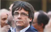  ?? MANU FERNANDEZ ASSOCIATED PRESS ?? Le président de la Catalogne, Carles Puigdemont, s’est dit disposé à défendre sa cause devant les sénateurs espagnols cette semaine.