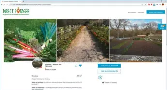  ??  ?? ▲ Sur le modèle du clic-and-collect, Direct Potager met en relation des amateurs de fruits et légumes et des maraîchers, amateurs ou profession­nels, dans leur proche entourage.
