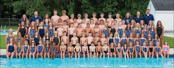  ??  ?? The 2017 Kutztown Dolphins swim team.