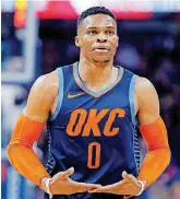  ?? [PHOTO BY SARAH PHIPPS, THE OKLAHOMAN] ?? Oklahoma City coach Billy Donovan says Russell Westbrook will just keep getting better and better as the season progresses.