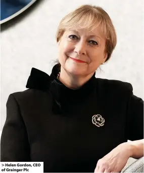  ?? ?? > Helen Gordon, CEO of Grainger Plc