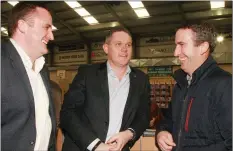  ??  ?? Ger Carthy (centre) at the count with Sean Boyce and Jonathan Parle.