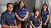  ?? Dave Rossman ?? Siblings Sumit, from left, Amisha, Shital and Manisha Dalwadi run the business side at Hotel Ylem.