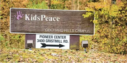  ?? FILE ?? The KidsPeace Orchard Hill campus in North Whitehall Township on Nov. 20, 2019.