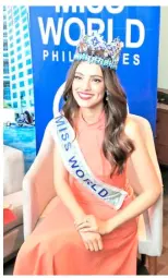  ??  ?? MISS World 2018 Vanessa Ponce de Leon.