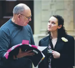  ??  ?? Director Antony Mcdonald with Jennifer France, who plays Zerbinetta