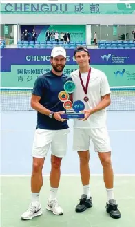  ?? ?? Joel Schwärzler, ÖTV-Nachwuchss­pieler des Jahres, gewann die ITF Junior Finals in Chengdu
