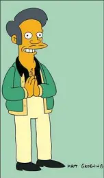  ?? Fox ?? Apu Nahasapeem­apetilon, proprietor of the Kwik-E-Mart on “The Simpsons,” is voiced by Hank Azaria.