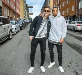  ?? Bild: CLAUDIO BRESCIANI/TT ?? HÄR IGEN. Samir och Viktor släpper en ny singel, Kung. De har tidigare haft hitlåtar som Bada nakna och Success.