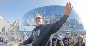  ?? CHARLIE RIEDEL/AP ?? Ned Yost waves to fans during a parade marking the Royals’ 2015 world championsh­ip.