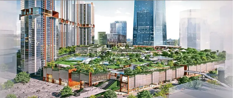  ??  ?? The exchange TrX is set to change the retail landscape of malaysia, with its ‘park in a mall, mall in a park’ concept.