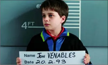  ??  ?? Ely Solan as Jon Venables in ‘Detainment’.