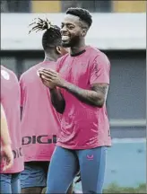  ?? ?? Buen rollo
Iñaki Williams, sonriente en Lezama