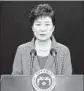  ?? Jeon Heon-Kyun Pool Photo ?? PARK GEUN-HYE’S opponents say they will continue to pursue her impeachmen­t.