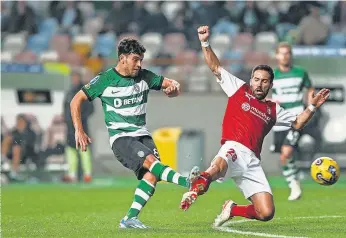  ?? ?? Pedro Gonçalves fez mais uma grande exibição e atirou uma bola ao poste