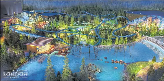 ?? Pictures: The London Resort ?? Base Camp is the new zone announced at The London Resort theme park earmarked for Kent