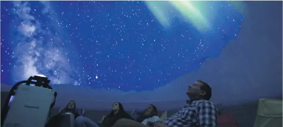  ?? PETER MCMAHON ?? The Jasper Planetariu­m will show Jasper- oriented space programmin­g inside an inflatable dome starting June 29.