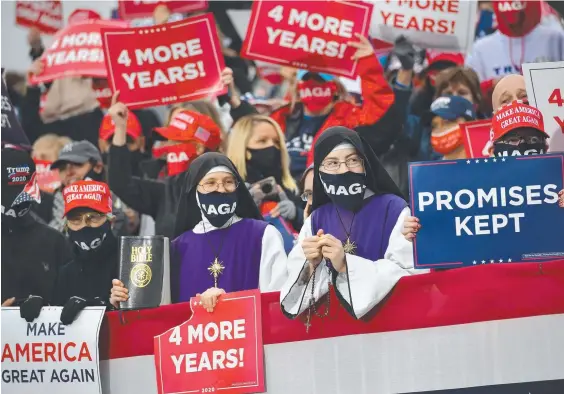  ?? Picture: AFP ?? Supporters at a Trump rally at Pickaway Agricultur­e and Event Center in Circlevill­e, Ohio.