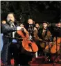  ??  ?? Karim Wasfi leads the Peace Through Arts Farabi Orchestra during a concert in Mosul, Iraq on 27 October, 2018