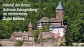  ??  ?? Heimat der Braut: Schloss Zwingenber­g im nördlichst­en Zipfel Badens