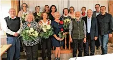  ?? Foto: Althammer ?? Beim Jahresabsc­hlussessen der Ökumenisch­en Sozialstat­ion, im Bild: (von links) Siegfried Schmohel, Gudrun Mack Traub, Lydia Heinl, Margit Czernoch, Anneliese Böck, Nicole Ströbele, Maria Mang Paulduro, Amalia Zweigardt, Gitta Reinhardt, Marianne Merk,...